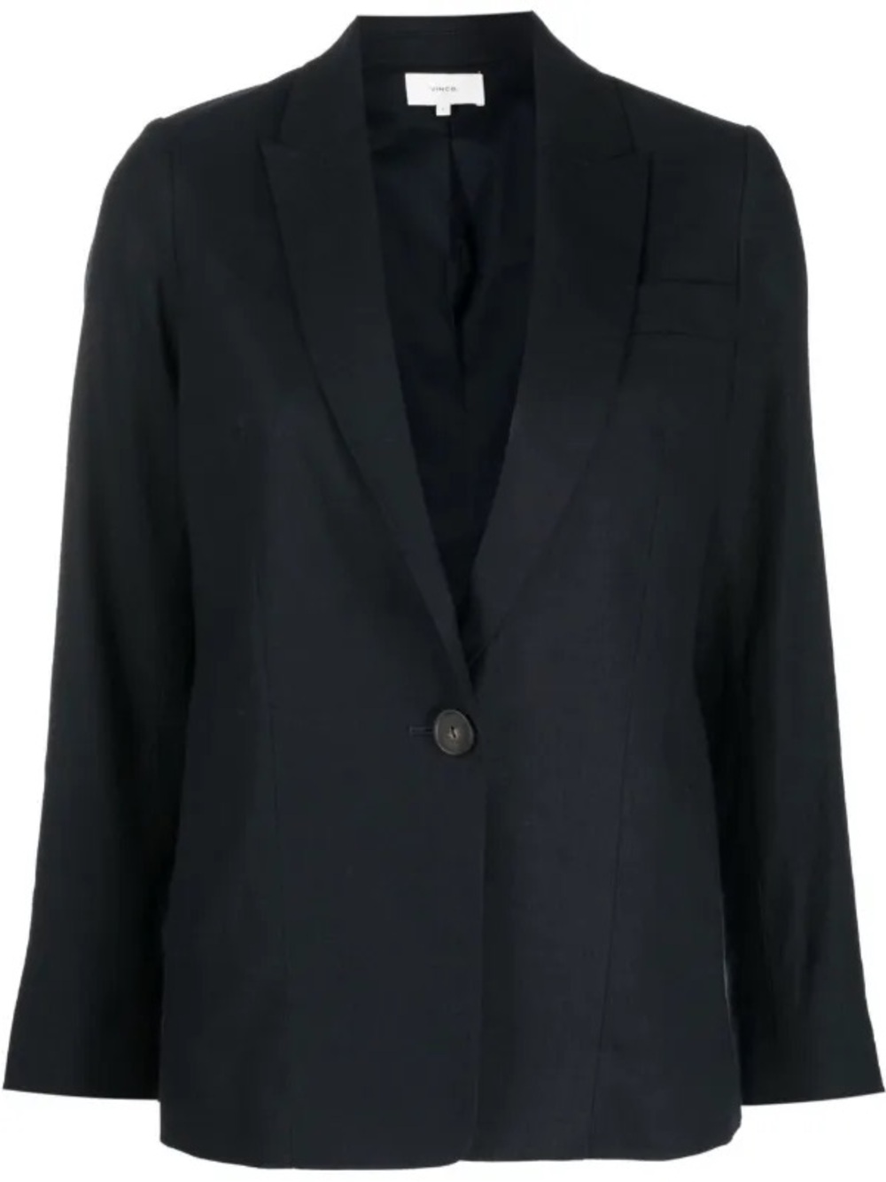 Vince Single Breasted Blazer in Black Size 10